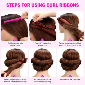 Heatless μπούκλα Headband No Heat Hair Curlers Hair Rollers Sleeping DIY Wave Formers Soft Curl Bar Hair Styling