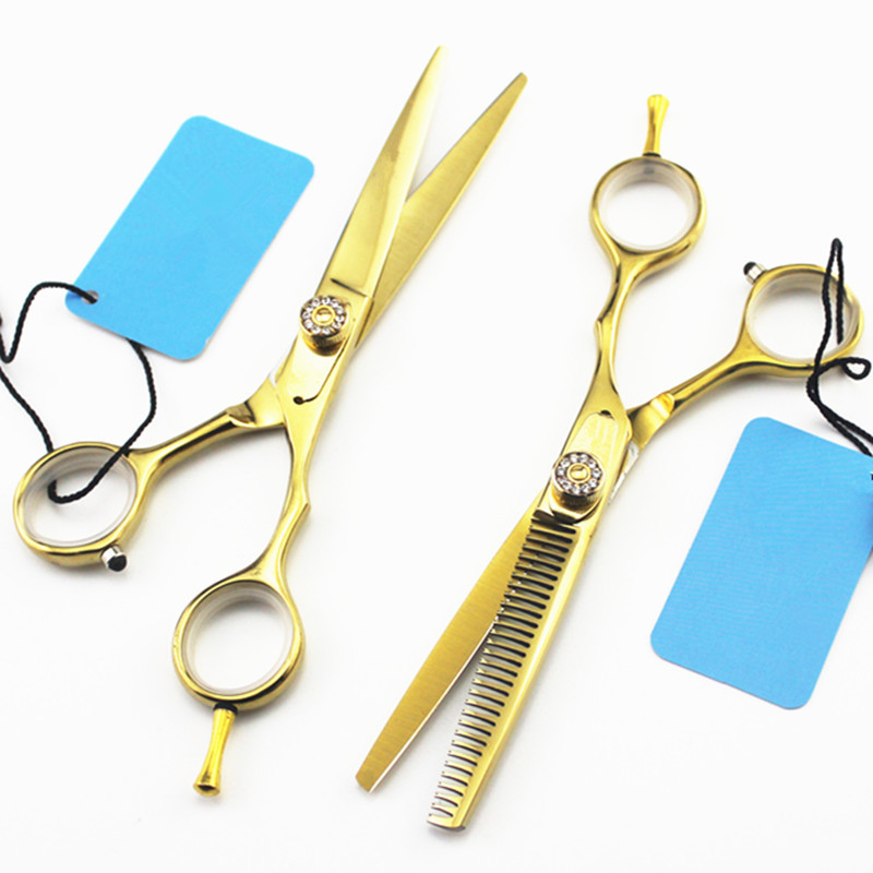 Profesionalne japan 440c 6cr set škara za kosu 5,5 i 6 inča brijač makas frizerski salon škare za stanjivanje frizerske škare
