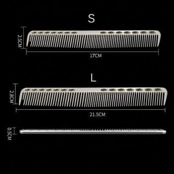 Space Aluminuml Hair Comb Βούρτσα μαλλιών Styling Hairdressing Εξαιρετικά λεπτή αντιστατική κοπή Βούρτσα μαλλιών βαφής Εργαλείο στυλ μαλλιών