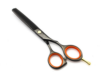 Нов професионален комплект черни ножици за коса 440c 5,5 инча комплект фризьорски ножици за рязане на коса фризьорски ножици комплект фризьорски ножици
