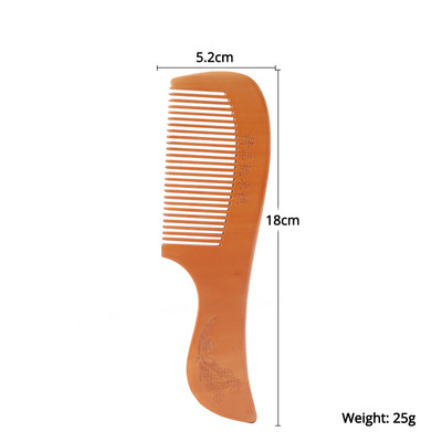 13 stilova Prirodno drvo breskve Antistatički češalj za masažu Češalj za zube Masažni češalj Klasični češalj za oblikovanje kose Alat za njegu kose
