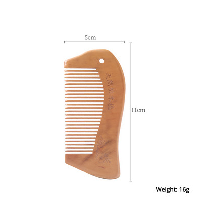 13 stilova Prirodno drvo breskve Antistatički češalj za masažu Češalj za zube Masažni češalj Klasični češalj za oblikovanje kose Alat za njegu kose