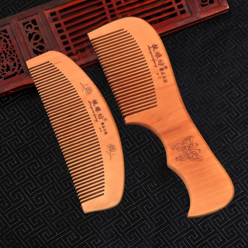 13 stilova Prirodno drvo breskve Antistatički češalj za masažu Češalj za zube Masažni češalj Klasični češalj za oblikovanje kose Alat za njegu kose