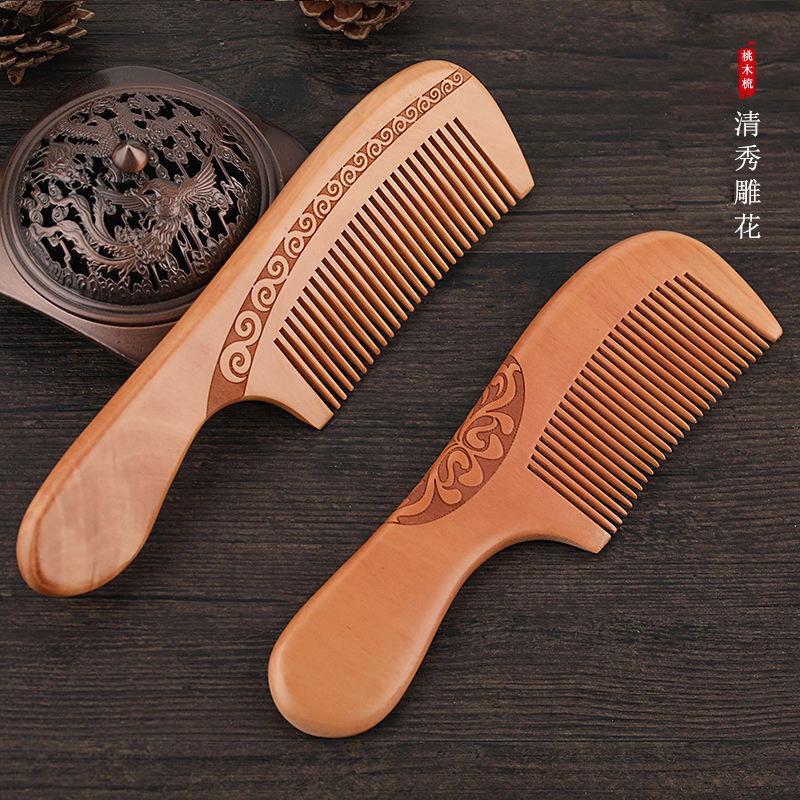 13 stilova Prirodno drvo breskve Antistatički češalj za masažu Češalj za zube Masažni češalj Klasični češalj za oblikovanje kose Alat za njegu kose