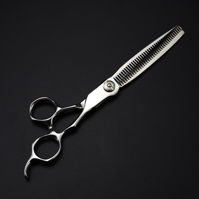 Profesionali Japan 440c 7 '' Prabanga naminių šunų kirpimo plaukų žirklės Kirpimas Kirpėjo kirpimas Retinamas žirklės Kirpykla Žirklės