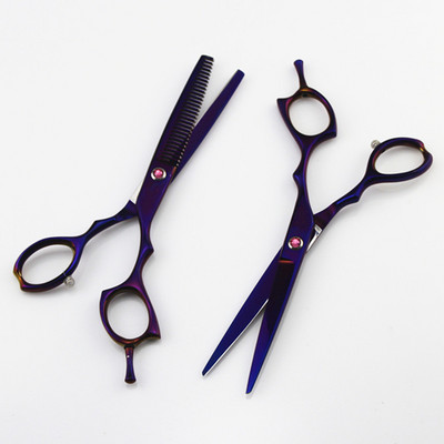 Set foarfece profesionale Japonia 440c de 6 inch foarfece de subțiere pentru salon de tuns frizer foarfece makas foarfece de coafură