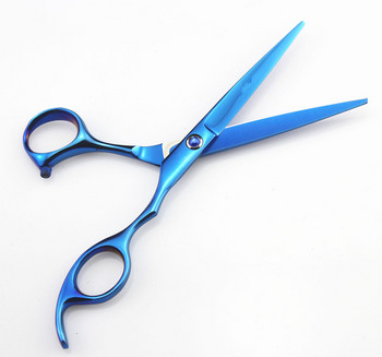 нов професионален Япония 440c 6,0 инча сини ножици за рязане фризьорски ножици за коса стил комплект фризьорски ножици