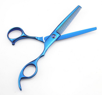 нов професионален Япония 440c 6,0 инча сини ножици за рязане фризьорски ножици за коса стил комплект фризьорски ножици
