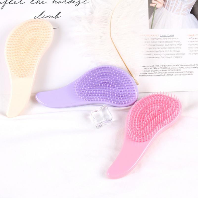 1db Hot Magic Handle fésű antisztatikus masszázs hajkefe Tangle Detangle zuhany masszázs hajkefe fésű szalon hajformázó eszköz
