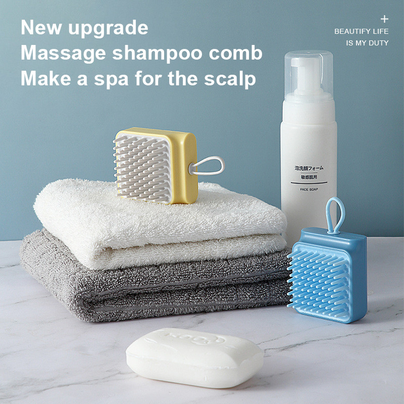 Silikonska glava Tijelo Za pranje Čista njega Korijen kose Svrbež Masaža vlasišta Češalj Tuš Četka Kupanje Spa Šampon protiv peruti
