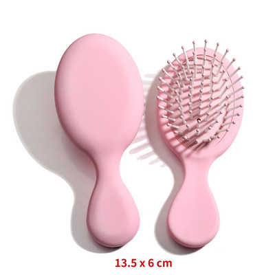 1 db ovális vaddisznó sörtéjű és nylon hajfésű mini antisztatikus haj fejbőr masszázs fésű hajkefe szalon hajápoló kefe formázó eszköz