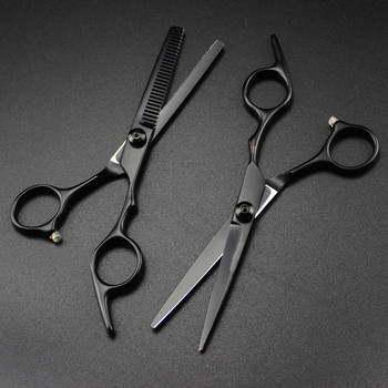 професионални JP 440c 6cr стомана 6 \'\' черни винтове ножици за коса фризьорски инструменти ножици за подстригване фризьорски ножици