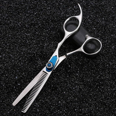 Japonia profesională 440c 6 inch forfecură de păr tăiat cu pietre prețioase foarfece de frizerie makas foarfece de tunsoare de subțiere foarfece de coafură