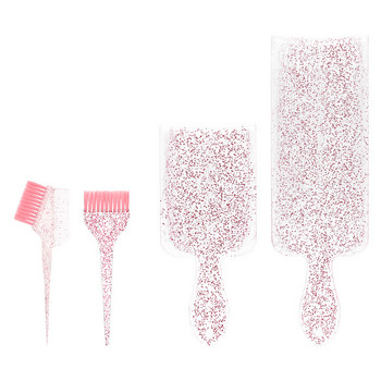 Σετ εργαλείων βαφής μαλλιών Βούρτσα κομμωτικής επισήμανσης Πίνακας βαφής Βούρτσα βαφής μαλλιών Stirring Palette Crystal Glitter Hairbrush