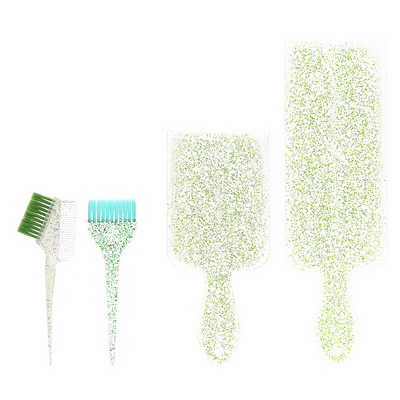 Plaukų dažymo įrankių rinkiniai Kirpyklos šepetėlis Paryškinamoji lenta Dažymo šepetėlis Plaukų dažymas Maišymo paletė Crystal Glitter Plaukų šepetėlis