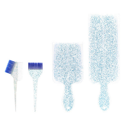 Plaukų dažymo įrankių rinkiniai Kirpyklos šepetėlis Paryškinamoji lenta Dažymo šepetėlis Plaukų dažymas Maišymo paletė Crystal Glitter Plaukų šepetėlis
