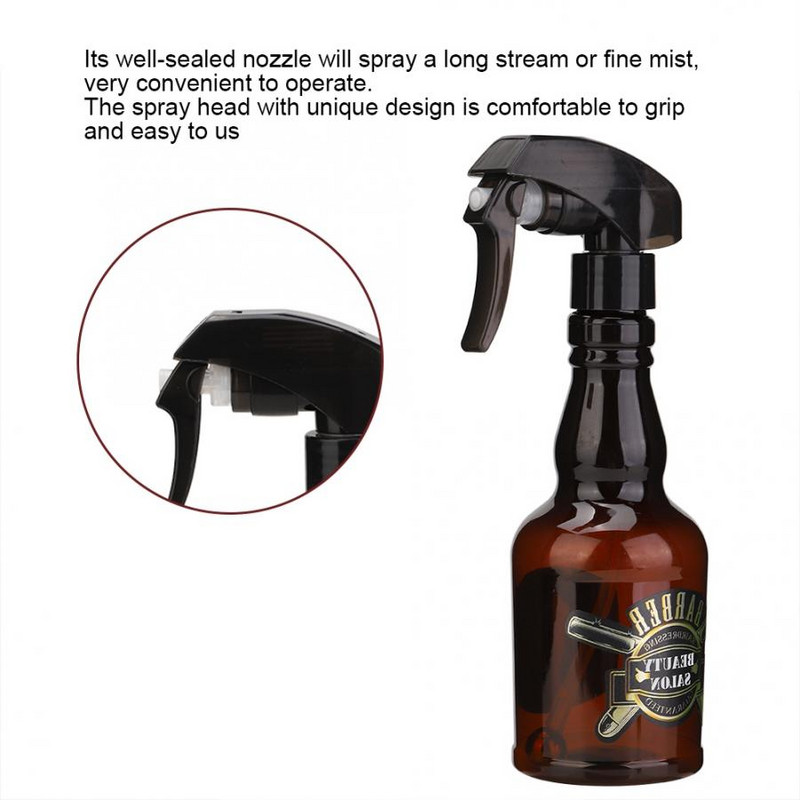 280 ml Brijačnica Vintage raspršivač za vodu na ponovno punjenje Brijač Prazna boca raspršivača Dodatak za raspršivač za kosu Potrepštine za frizerski salon Alati