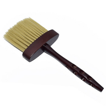 Професионален бръснар Подстригване на врата Четка за прах за салон Дървена дръжка Счупена метене Почистващ гребен Стилист Четка за коса Инструменти