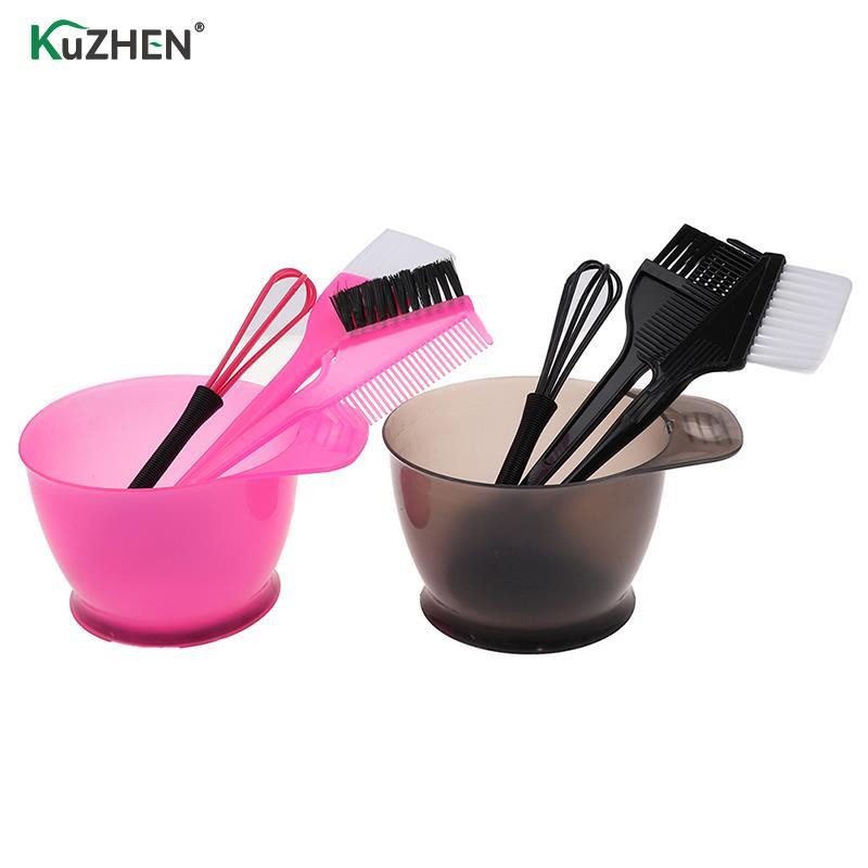 Σετ μπολ βουρτσών βαφής μαλλιών με σκουφάκια αυτιών Dye Mixer Hair Tint Dying Coloring Mixer Hairstyle κομμωτικής αξεσουάρ styling