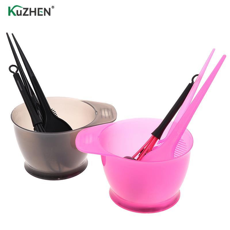 Σετ μπολ βουρτσών βαφής μαλλιών με σκουφάκια αυτιών Dye Mixer Hair Tint Dying Coloring Mixer Hairstyle κομμωτικής αξεσουάρ styling