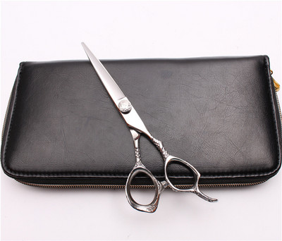 5,5" 16 cm JP 440C logotip za graviranje Srebrne frizerske škare Škare za stanjivanje Škare za rezanje Profesionalne škare za kosu C9001