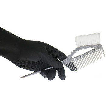 1 чифт ръкавици за боядисване на коса Естествен каучук Преса за коса за многократна употреба Пермско къдрене Фризьорски ръкавици Аксесоари за боядисване на коса