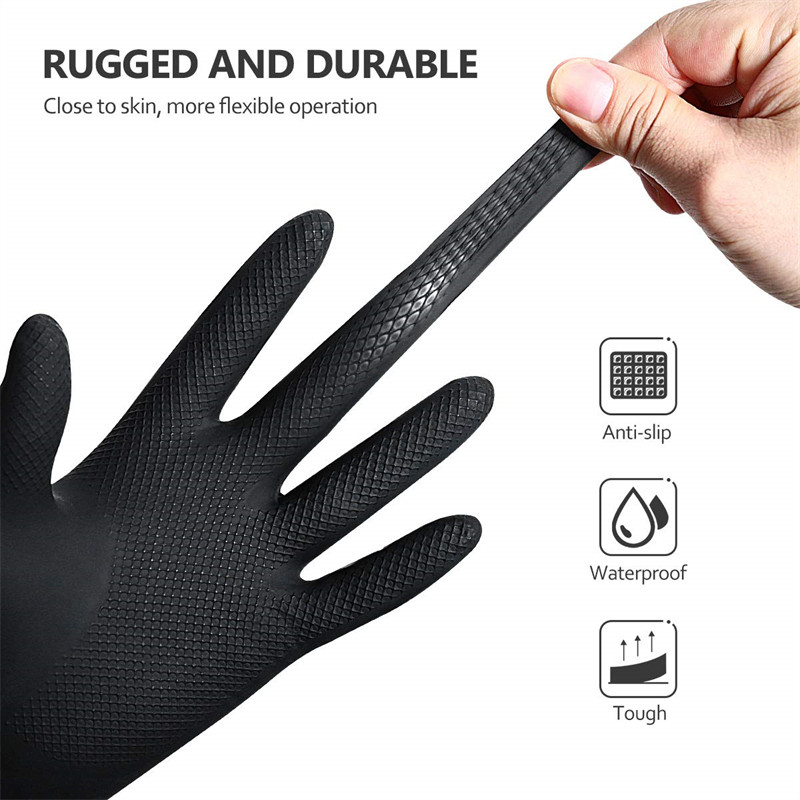 1 pora plaukų dažymo pirštinių natūralios gumos daugkartinio naudojimo plaukų tiesintuvas Perm garbanos kirpimo pirštinės Plaukų dažymo priedai