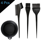 4 vnt./rinkinys plaukų dažymo įrankių priedai rinkinys plaukų dažų šukos maišomas šepetėlis plastikinis spalvų maišymo padėklas kirpėjo plaukų formavimo įrankis