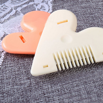 Тример за подстригване във формата на сърце Гребен Домашни мини инструменти за грим за изтъняване на бретон Премахване на коса Красота Аксесоари за подстригване