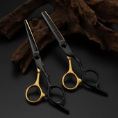 professzionális JP 440c 6cr acél 6'' rózsa arany vágott haj olló vágás fodrász hajvágás ritkító olló fodrász olló