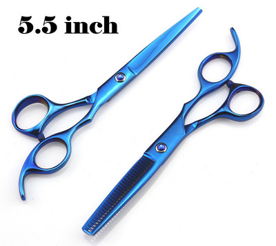 Νέο επαγγελματικό σετ ψαλιδιών μαλλιών 440c 5,5 & 6 ιντσών κοπή ψαλιδιού κουρέα ψαλίδι αραίωση κομμωτηρίου εργαλεία ψαλίδι κομμωτηρίου