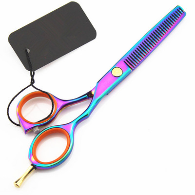 Japonia profesională 440c 5,5 inchi foarfece curcubeu pentru tăiere foarfece pentru frizer makas foarfece pentru subțiere foarfece pentru coafură