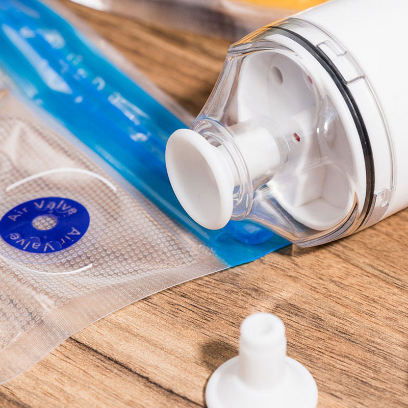 Nešiojamas maisto vakuuminis sandariklis Elektrinis vakuuminių siurblių rinkinys Sous Vide maišams Maisto konservavimui Daugkartiniai vakuuminiai maisto laikymo maišeliai