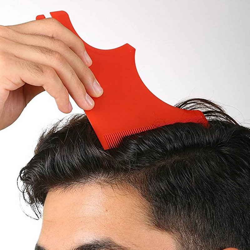 Alat za šišanje Multi-Curve Hairline Šablon Šablona za muškarce Brijački pribor Frizersko ravnalo kompatibilno s aparatom za šišanje