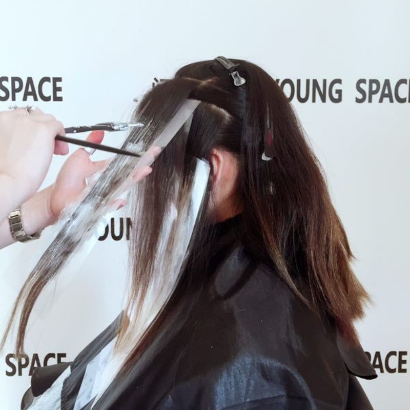 50 vnt./rinkinys Plaukų dažymo Meche lakštai Daugkartinio naudojimo plaukų spalvos folija Alternatyvūs plaukų dažymo popierius balayage įrankiai