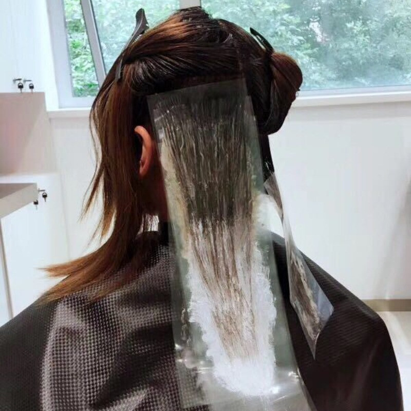 50 vnt./rinkinys Plaukų dažymo Meche lakštai Daugkartinio naudojimo plaukų spalvos folija Alternatyvūs plaukų dažymo popierius balayage įrankiai