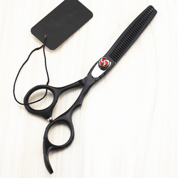 професионална япония 440c 6 \'\' черни ножици за подстригване бръснарски makas cut ножици за подстригване изтъняващи ножици фризьорски ножици