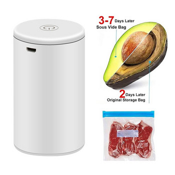 Голяма сделка безжична въздушна помпа с двойно предназначение за вакуумна машина за извличане на въздух и надуване на храна, торбички за пестене на храна за вакуумна машина