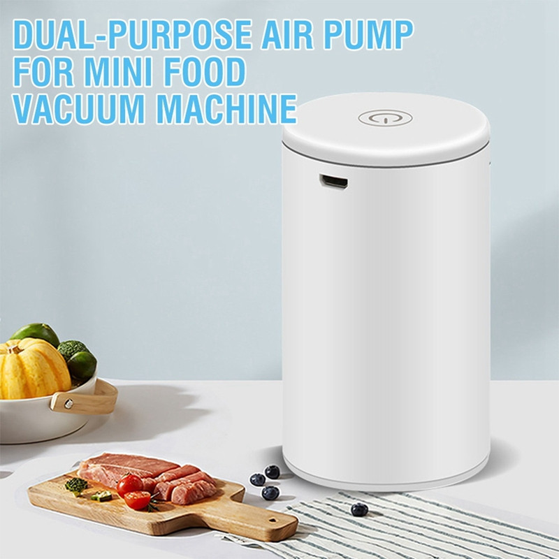 „Big Deal“ belaidis dvigubos paskirties oro siurblys, skirtas maisto oro ištraukimui ir pripūtimui, vakuuminis maišelis, skirtas taupyti maistą