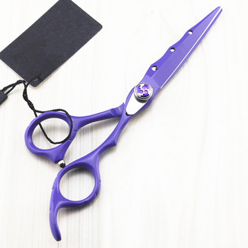 професионална японска стомана 6\'\' лилави ножици за подстригване бръснарски ножици makas ножици за подстригване фризьорски ножици