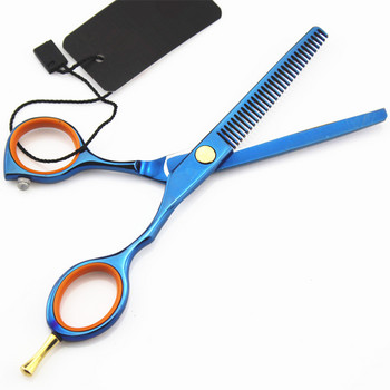 професионална япония 440c 5,5 инча сини ножици за коса фризьорски ножици makas ножици за подстригване фризьорски ножици