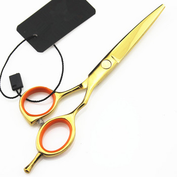 професионална япония 440c 5,5 инча златни ножици за коса фризьорски ножици makas ножици за подстригване фризьорски ножици