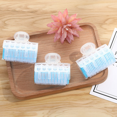 3Pcs/set Lazy Hair Rollers Bangs Roll Uvijači za kosu Plastični samoljepljivi uvijači za kosu Frizerski alati za oblikovanje kose Ružičasta