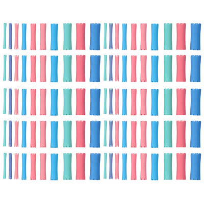 100 komada uvijača za kosu Set valjaka 10 veličina uvijača za uvijanje kose Šipke za trajnu kosu Frizerski salon Brijački alat Frizerski alat za oblikovanje