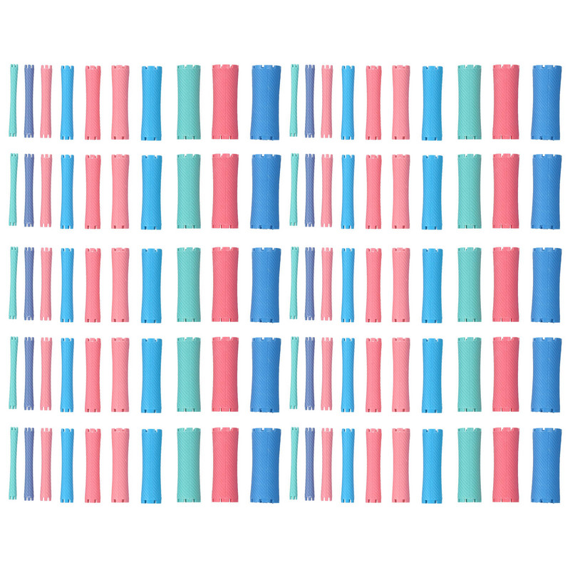 100 komada uvijača za kosu Set valjaka 10 veličina uvijača za uvijanje kose Šipke za trajnu kosu Frizerski salon Brijački alat Frizerski alat za oblikovanje