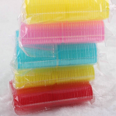 6kom/set velikih samoprihvatljivih uvijača za kosu, prianjajućih bilo koje veličine. Uradi sam uvijače za kosu u nasumičnim bojama SANA889