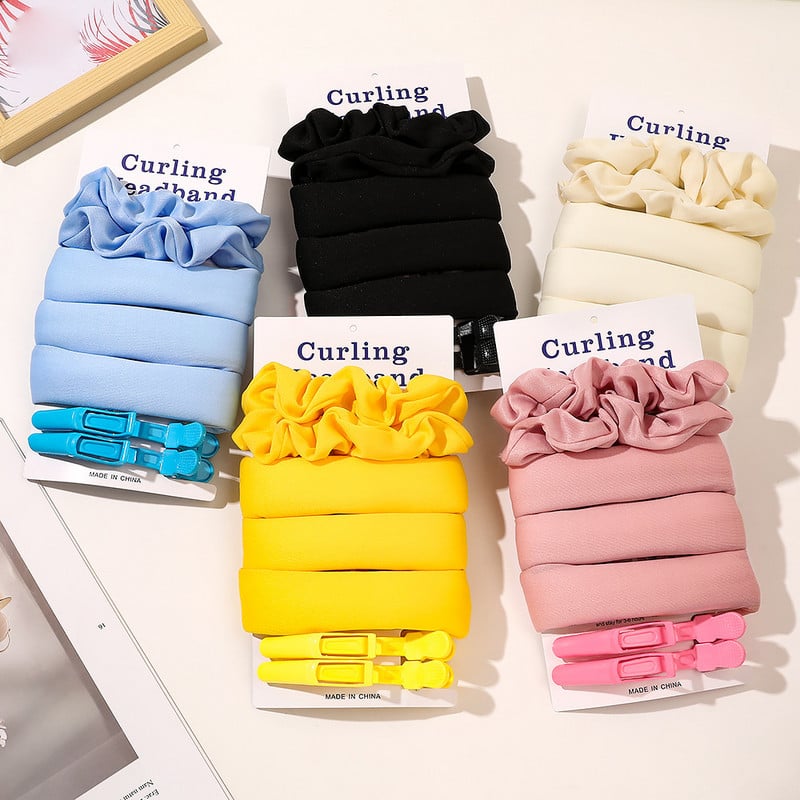 Fleksibilna šipka za uvijanje kose Lazy Sleep Heatless šipka za uvijanje kose Traka za glavu Wave Former Magic Wave Uvijač za kosu Alat za izradu uvijača za kosu