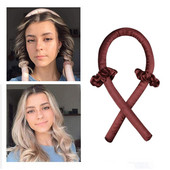 Šipka za uvijače bez zagrijavanja Traka za glavu Valovite kovrče bez topline Svilena vrpca Lazy Curler Valjci za kosu Meki valovi Styling kose