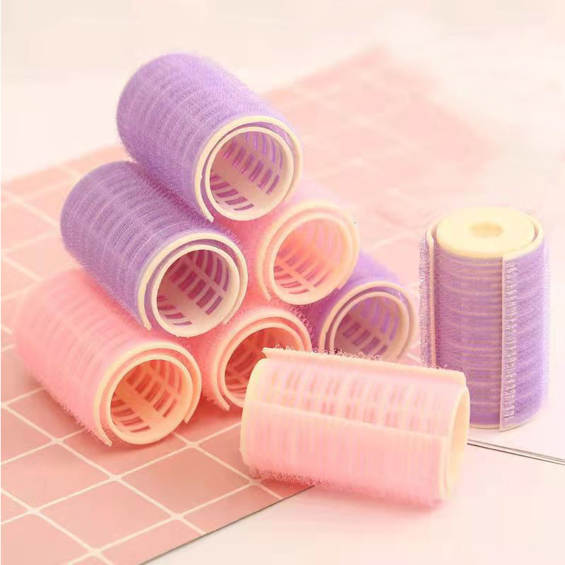 2 KOM. Pahuljasti uvijači za kosu Frizerski samoljepljivi uvijači za kosu DIY Alati za oblikovanje kose Štap za uvijanje bez zagrijavanja Lazy Bangs uvijač