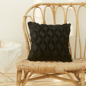 Γούνινο κάλυμμα μαξιλαριού Καλύμματα μαξιλαριού Διακοσμητικό σαλονιού Διακοσμητική θήκη για μαξιλάρια σπιτιού 30×50 45×45 Nordic Stripe